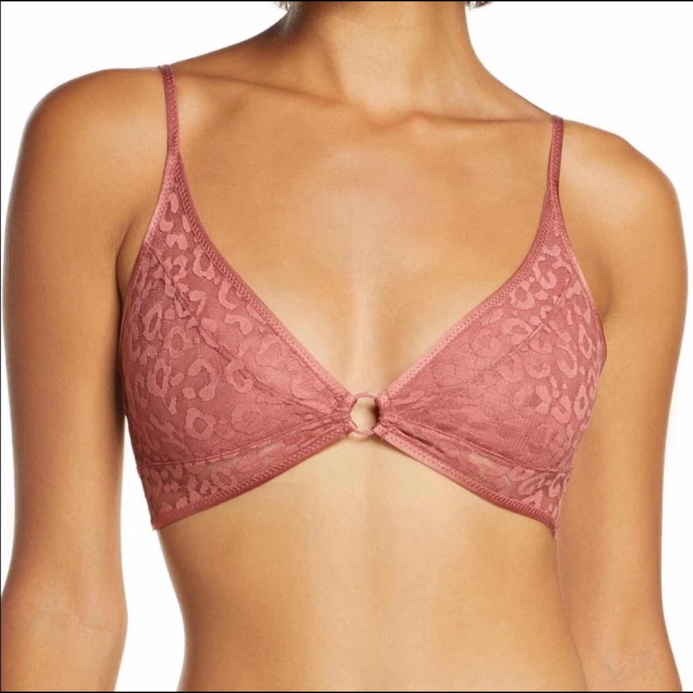 NWT FREE PEOPLE Allure Leopard Print Toni Bralette - Picture 3 of 8